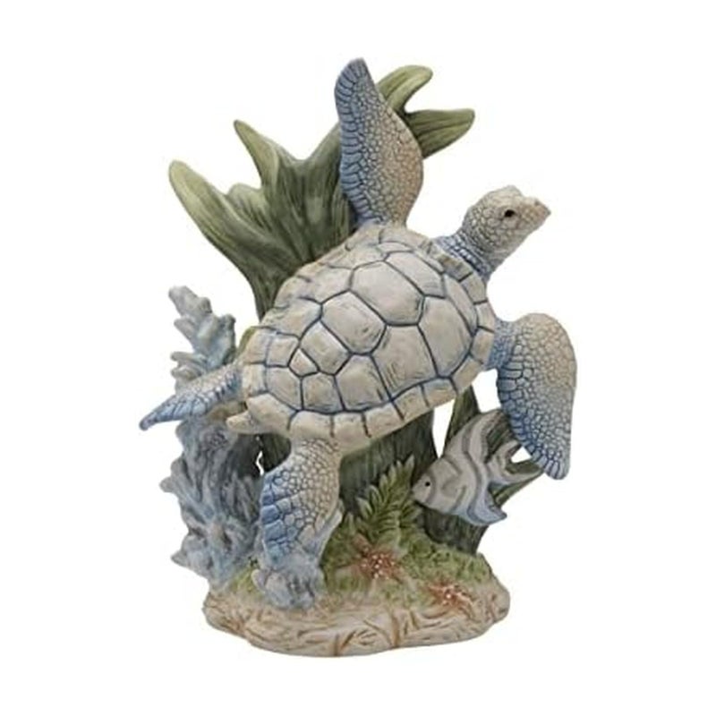 Fitz & Floyd Fitz and Floyd Coastal Home Sea Turtle Ceramic Figurine 10.25 inches - Image 1